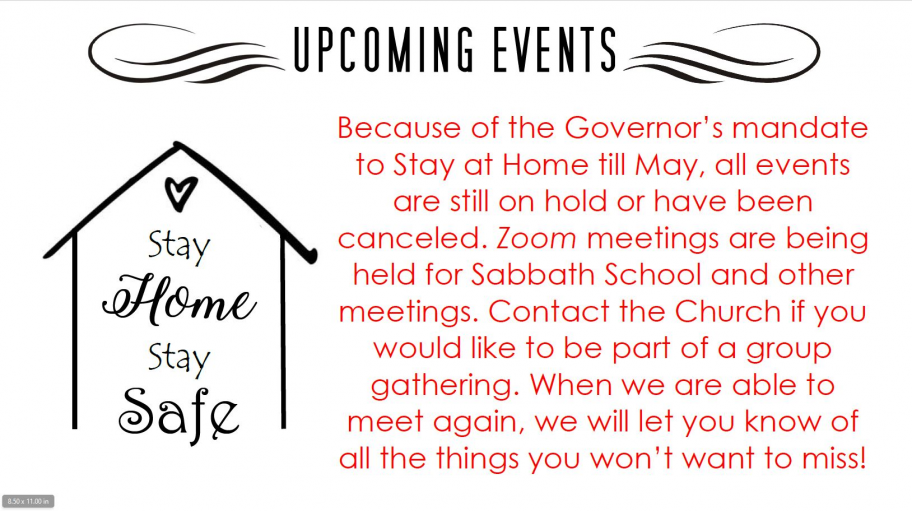 Calendar Sequim Adventist® Church Sequim WA